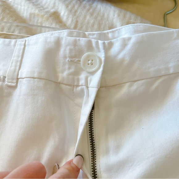 Ann Taylor Loft 12 white bermuda shorts 100% cotton - Picture 9 of 13